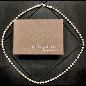 Silpada silver beaded necklace